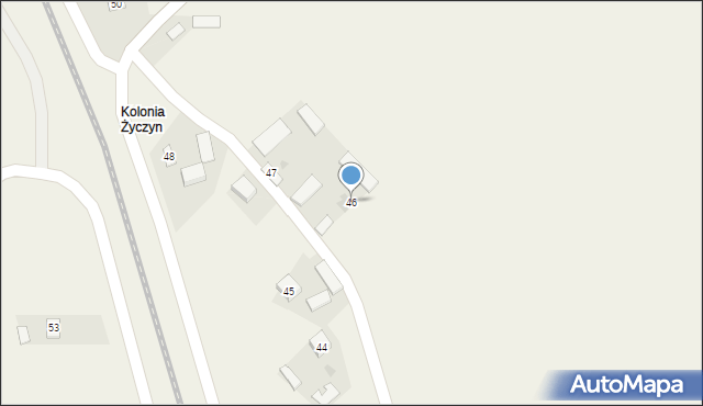 Życzyn, Życzyn, 46, mapa Życzyn