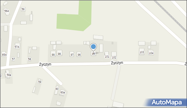 Życzyn, Życzyn, 95, mapa Życzyn