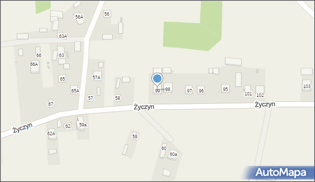 Życzyn, Życzyn, 99, mapa Życzyn