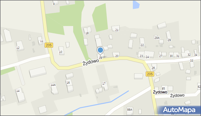 Żydowo, Żydowo, 19, mapa Żydowo