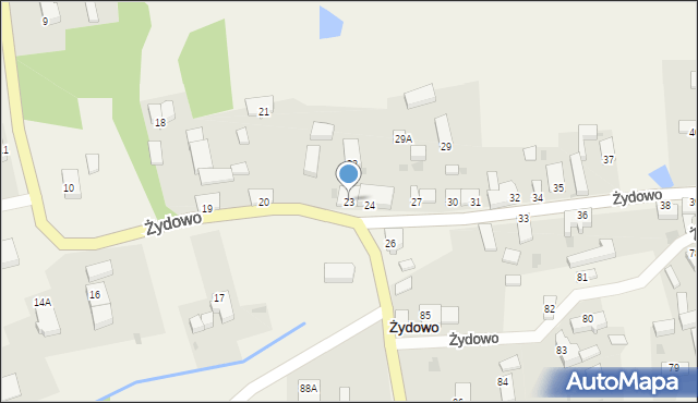 Żydowo, Żydowo, 23, mapa Żydowo