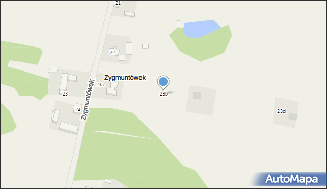 Zygmuntówek, Zygmuntówek, 23b, mapa Zygmuntówek