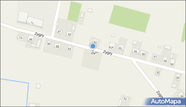 Zygry, Zygry, 63a, mapa Zygry