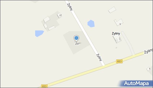 Żyliny, Żyliny, 10A, mapa Żyliny