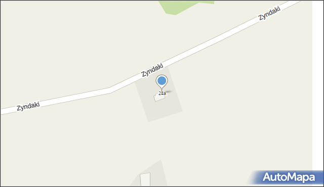 Zyndaki, Zyndaki, 24a, mapa Zyndaki