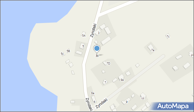 Zyndaki, Zyndaki, 3b, mapa Zyndaki