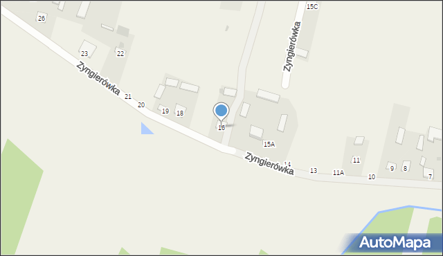 Zyngierówka, Zyngierówka, 16, mapa Zyngierówka