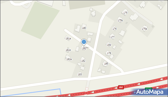 Żyraków, Żyraków, 181, mapa Żyraków