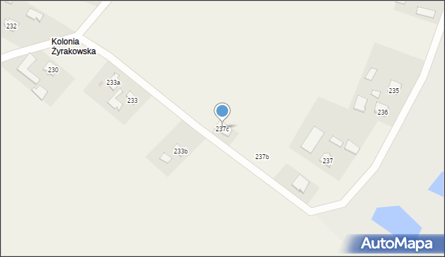 Żyraków, Żyraków, 237c, mapa Żyraków
