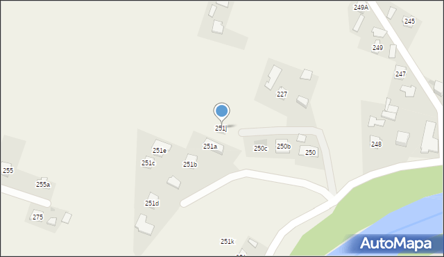 Żyraków, Żyraków, 251j, mapa Żyraków