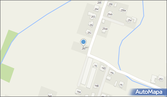 Żyraków, Żyraków, 260, mapa Żyraków