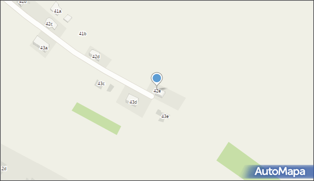 Żyraków, Żyraków, 42e, mapa Żyraków