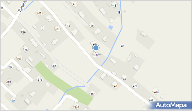 Żyraków, Żyraków, 44a, mapa Żyraków