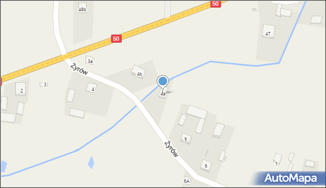 Żyrów, Żyrów, 4a, mapa Żyrów