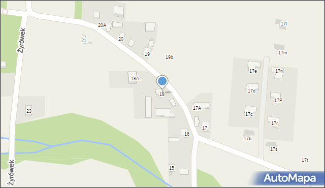 Żyrówek, Żyrówek, 18, mapa Żyrówek