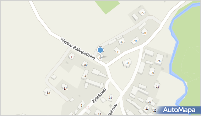 Żytelkowo, Żytelkowo, 32, mapa Żytelkowo
