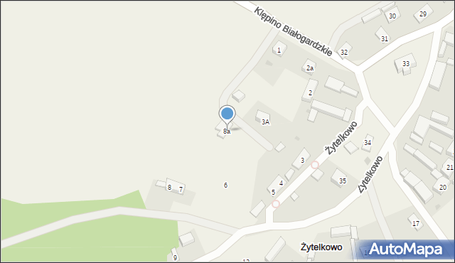 Żytelkowo, Żytelkowo, 8a, mapa Żytelkowo