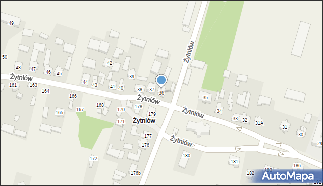 Żytniów, Żytniów, 36, mapa Żytniów