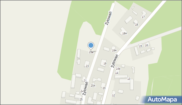 Żytowań, Żytowań, 23a, mapa Żytowań