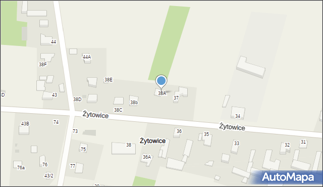 Żytowice, Żytowice, 38A, mapa Żytowice