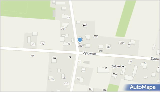 Żytowice, Żytowice, 38D, mapa Żytowice