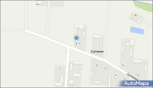 Żyźniewo, Żyźniewo, 6, mapa Żyźniewo