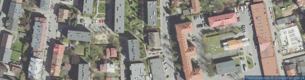 Zdjęcie satelitarne 1 Pułku Strzelców Podhalańskich ul.