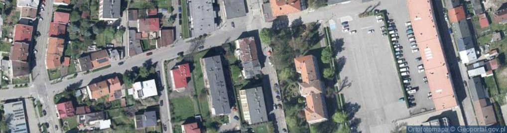 Zdjęcie satelitarne 1 Pułku Strzelców Podhalańskich ul.
