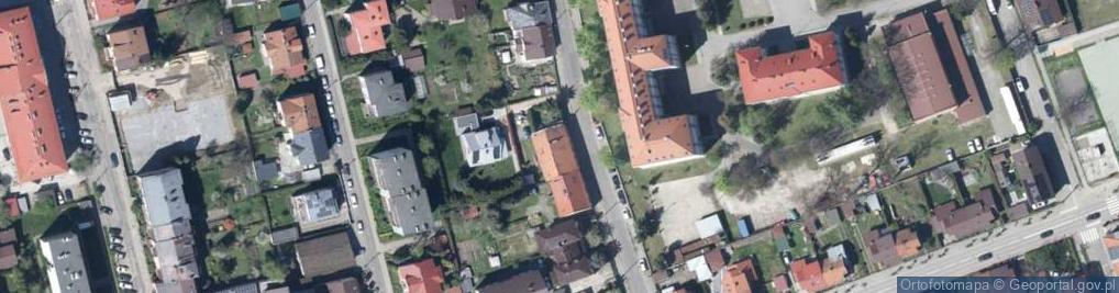 Zdjęcie satelitarne 1 Pułku Strzelców Podhalańskich ul.