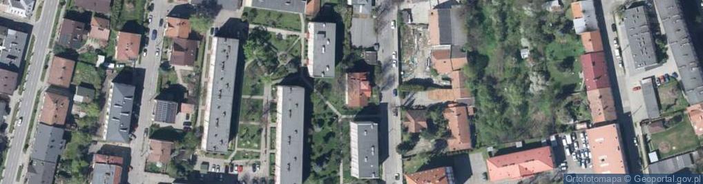 Zdjęcie satelitarne 1 Pułku Strzelców Podhalańskich ul.