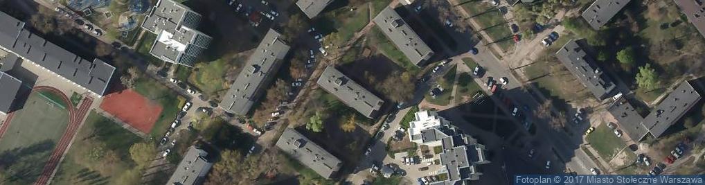 Zdjęcie satelitarne 1 Praskiego Pułku Wojska Polskiego ul.