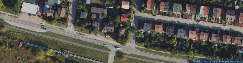 Zdjęcie satelitarne 42 Pułku Piechoty ul.