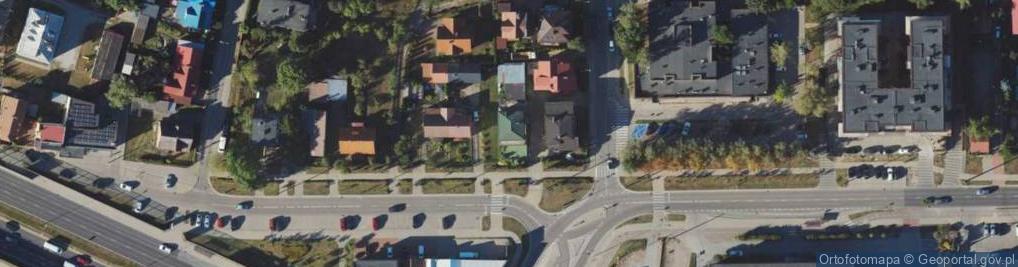 Zdjęcie satelitarne 42 Pułku Piechoty ul.