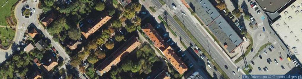 Zdjęcie satelitarne Aleja Grunwaldzka al.