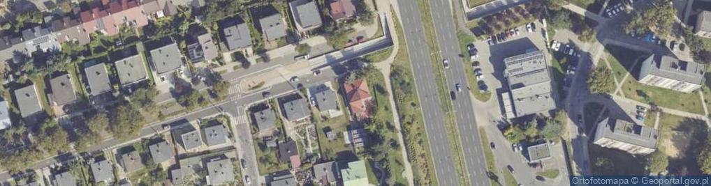 Zdjęcie satelitarne Aleja 21 Października al.