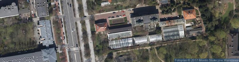 Zdjęcie satelitarne Aleje Ujazdowskie al.