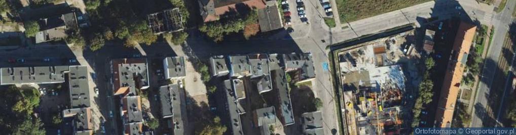 Zdjęcie satelitarne Angielska Grobla ul.