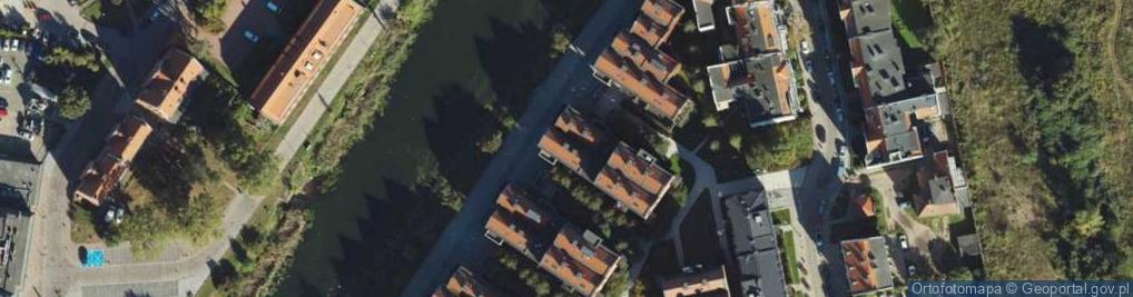 Zdjęcie satelitarne Angielska Grobla ul.