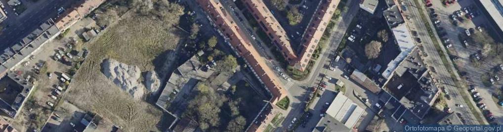 Zdjęcie satelitarne Arkońska ul.