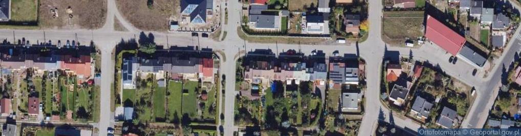 Zdjęcie satelitarne Barwna ul.