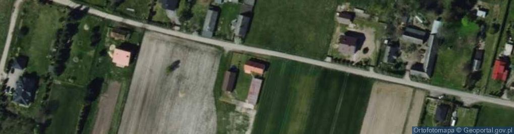 Zdjęcie satelitarne Bełdów-Krzywa Wieś ul.