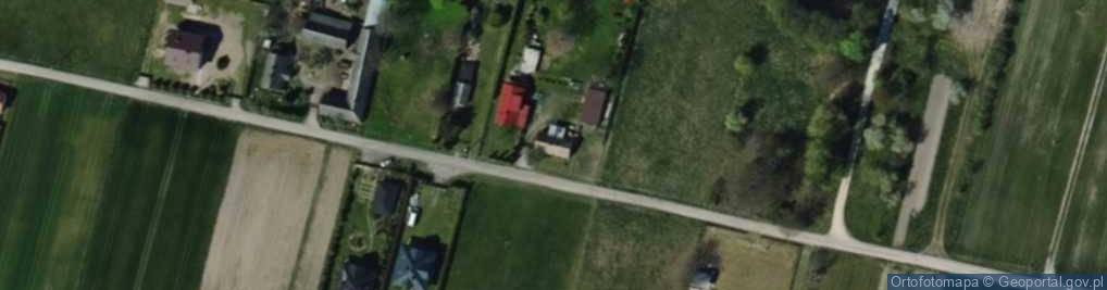 Zdjęcie satelitarne Bełdów-Krzywa Wieś ul.