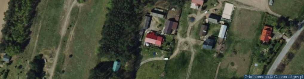 Zdjęcie satelitarne Bełdów-Krzywa Wieś ul.