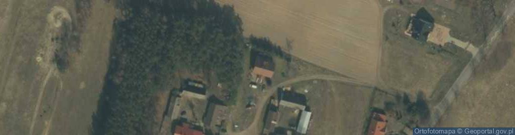 Zdjęcie satelitarne Bełdów-Krzywa Wieś ul.