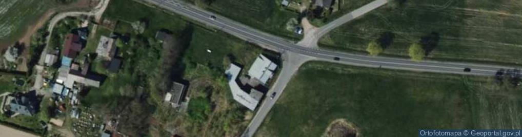 Zdjęcie satelitarne Bełdów-Krzywa Wieś ul.