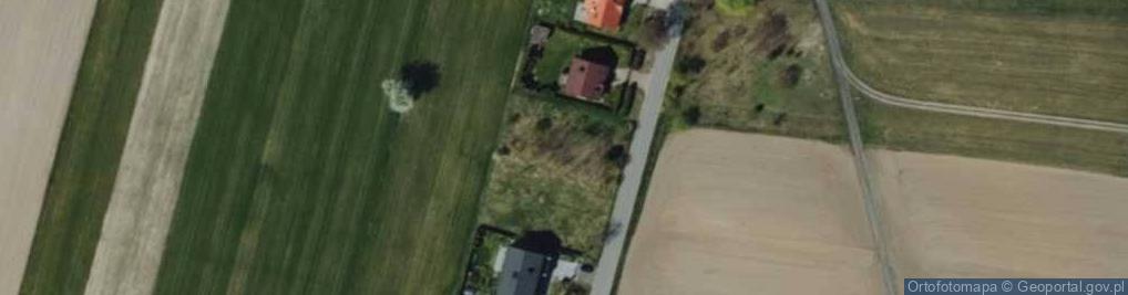 Zdjęcie satelitarne Bełdów-Krzywa Wieś ul.