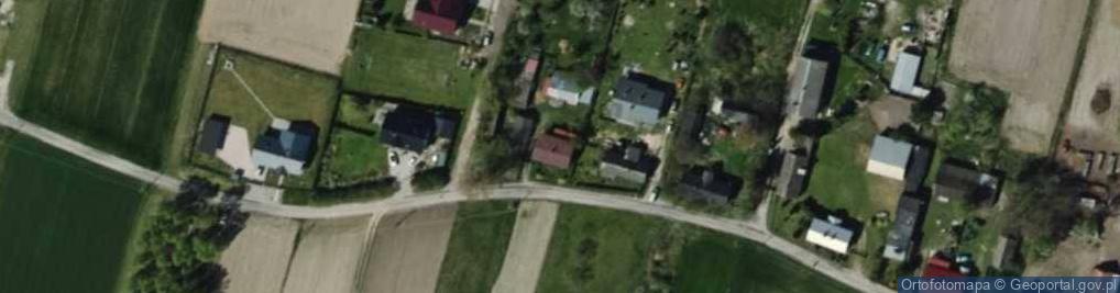 Zdjęcie satelitarne Bełdów-Krzywa Wieś ul.