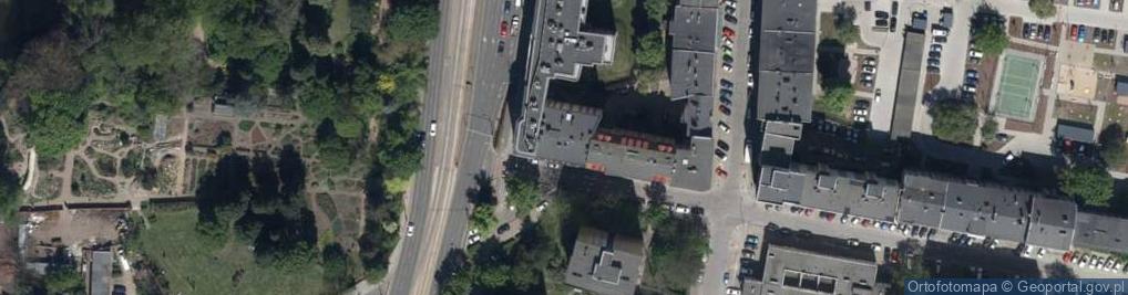 Zdjęcie satelitarne Benedyktyńska ul.