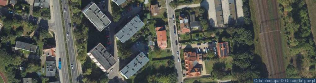 Zdjęcie satelitarne Bitwy Oliwskiej ul.