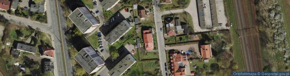 Zdjęcie satelitarne Bitwy Oliwskiej ul.